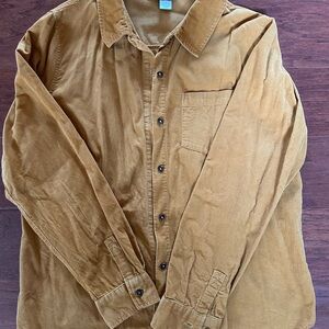 Christopher & Banks Tan Corduroy Shirt
